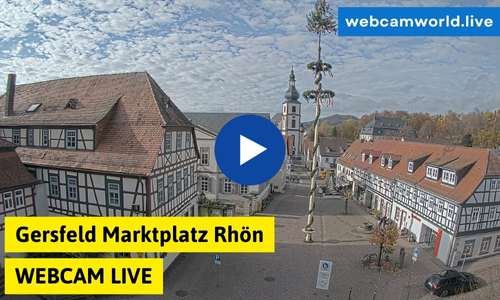 Webcam Gersfeld Marktplatz Rhön Live