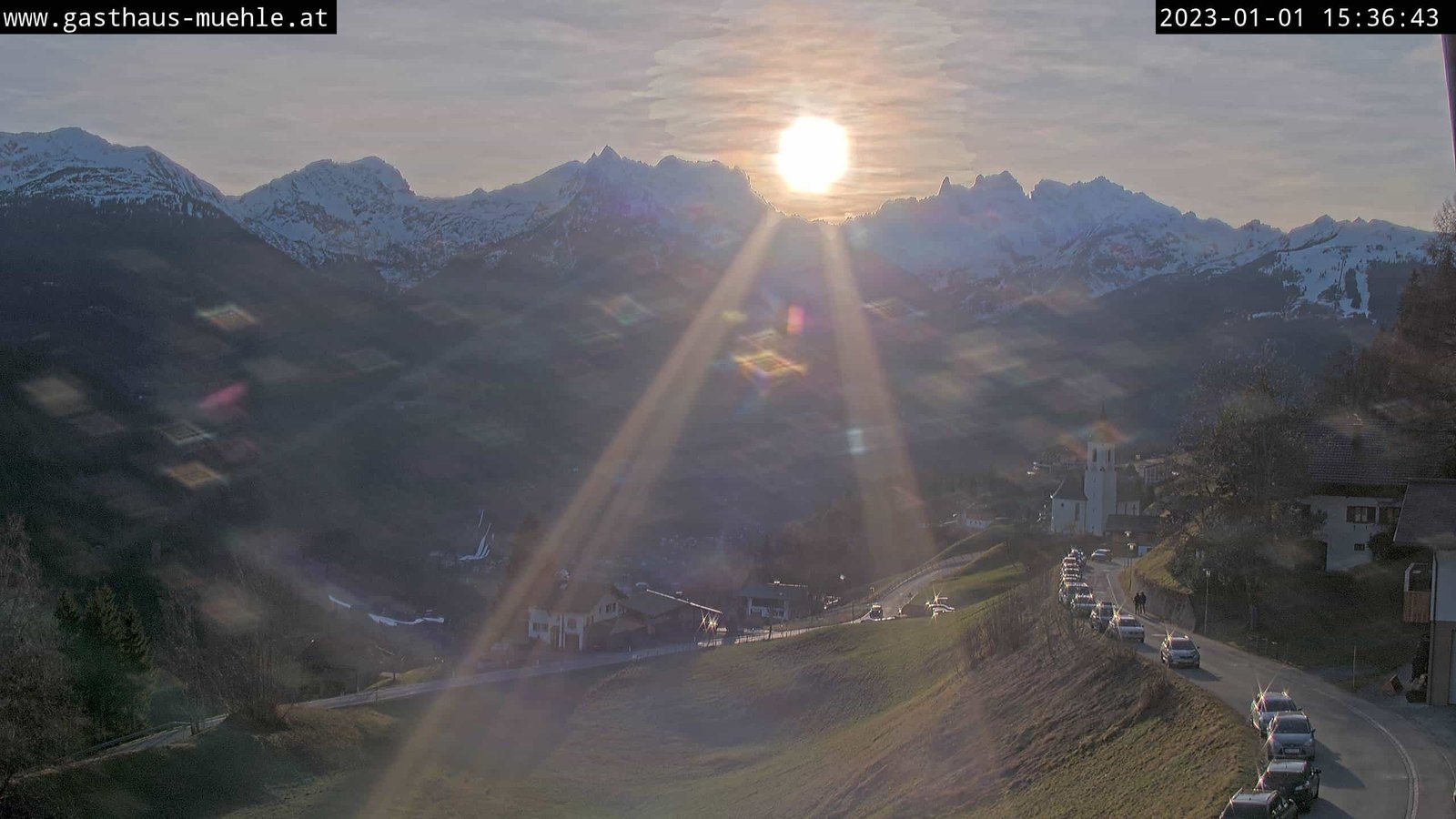 Gasthaus Mühle Webcam in Bartholomäberg Live