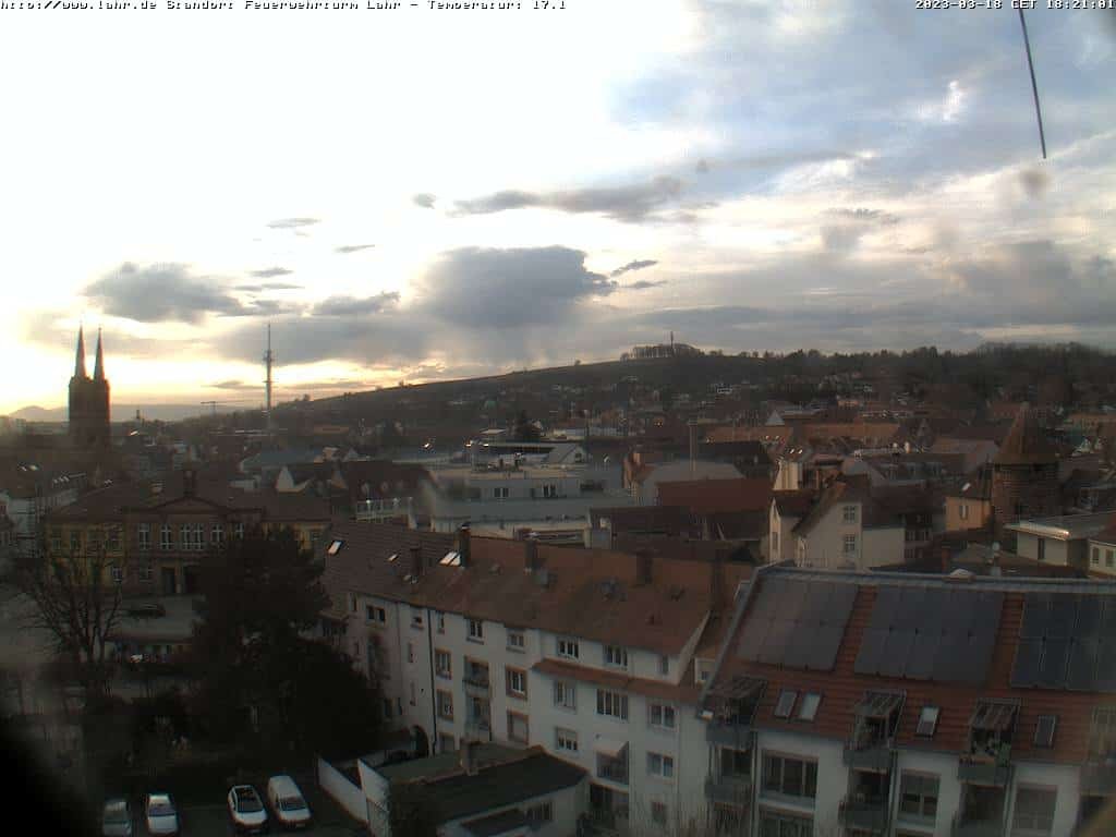 Feuerwehrturm Lahr Webcam Panorama Live