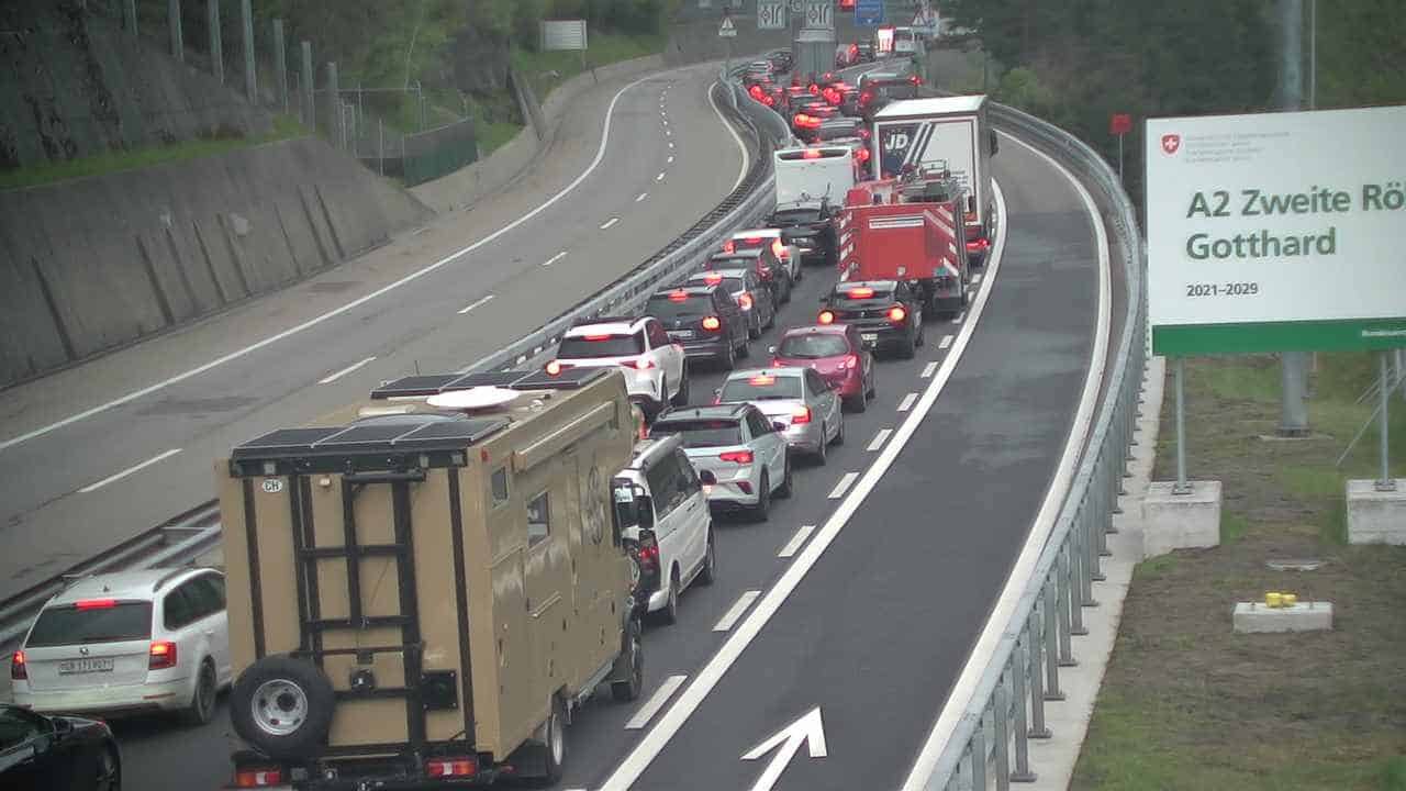 Gotthardtunnel Göschenen Autobahn Webcam Live