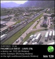 Paganella Ovest A22 Autobahn Webcam Live