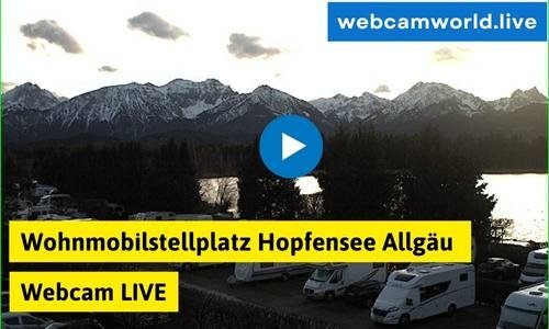 Wohnmobilstellplatz Hopfensee Allgäu Webcam Live