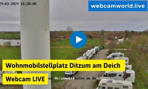 Wohnmobilstellplatz Ditzum am Deich Webcam Live