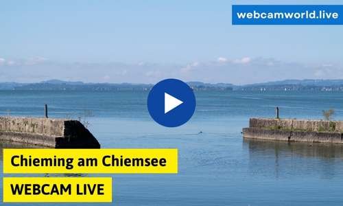 Chieming am Chiemsee Webcam Dampfersteg Live