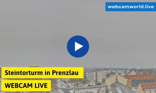 Steintorturm in Prenzlau Webcam Aktuell Live